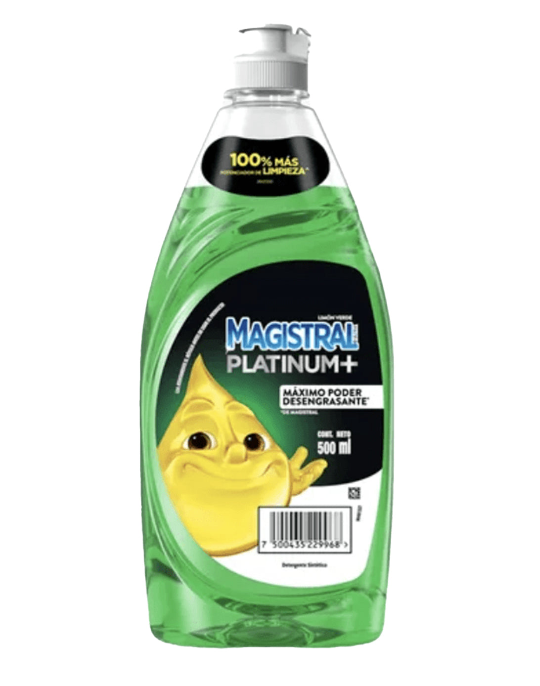 Magistral Lavaloza Platinum Verde Limón 500 cc - Puntolimpieza